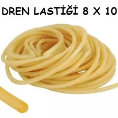 Dren Lastiği Lastik Turnike 8x10 mm Serum Lastiği 1 Metre