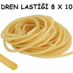 Dren Lastiği Lastik Turnike 8 mm x 10 mm Serum Lastiği 1 Metre
