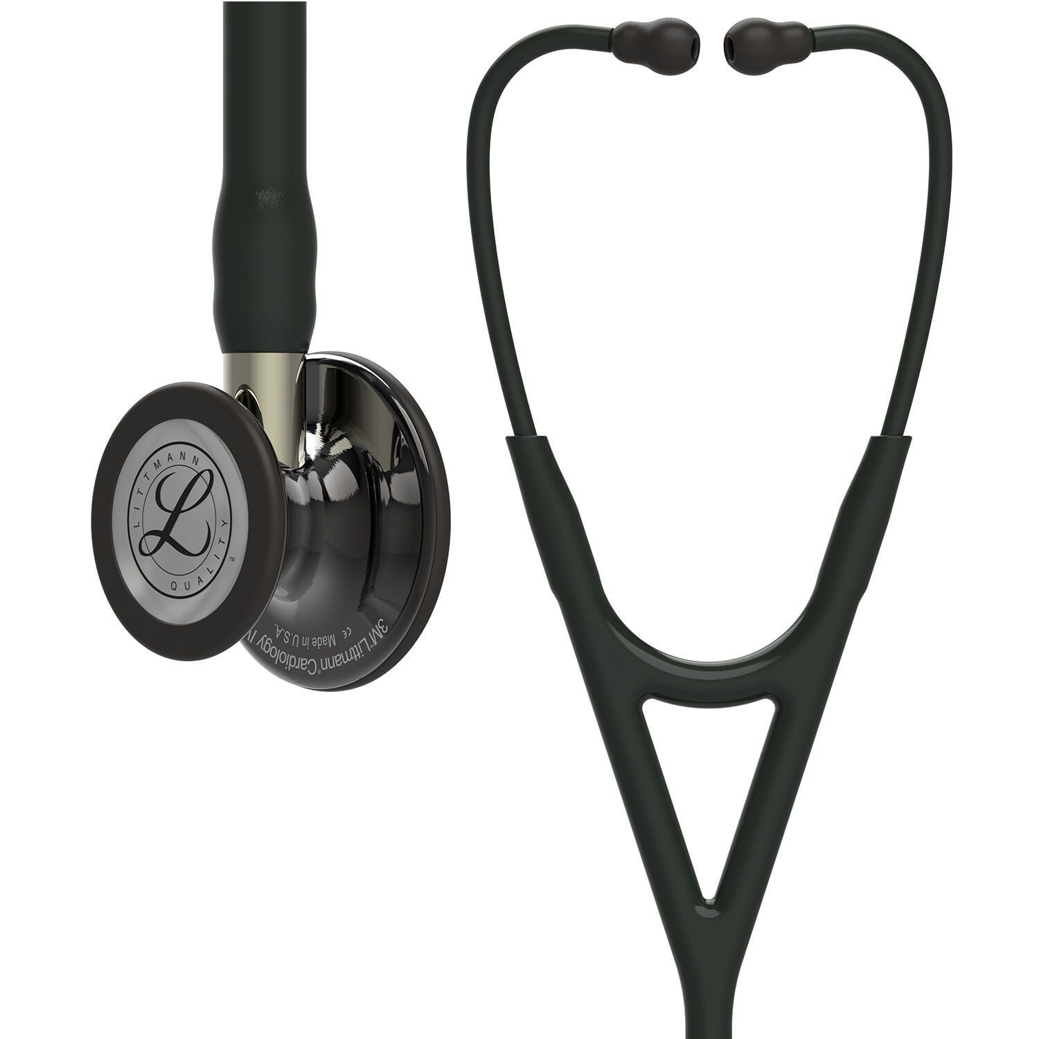 3M Littmann Kardiyoloji IV Steteskop Siyah - Şampanya kök - 6204