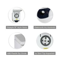 Elektro-mag M415E 4 Tüp Santrifüj Cihazı